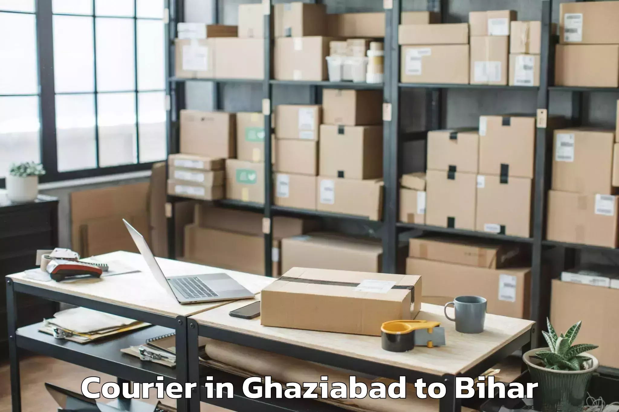 Leading Ghaziabad to Laukaha Courier Provider